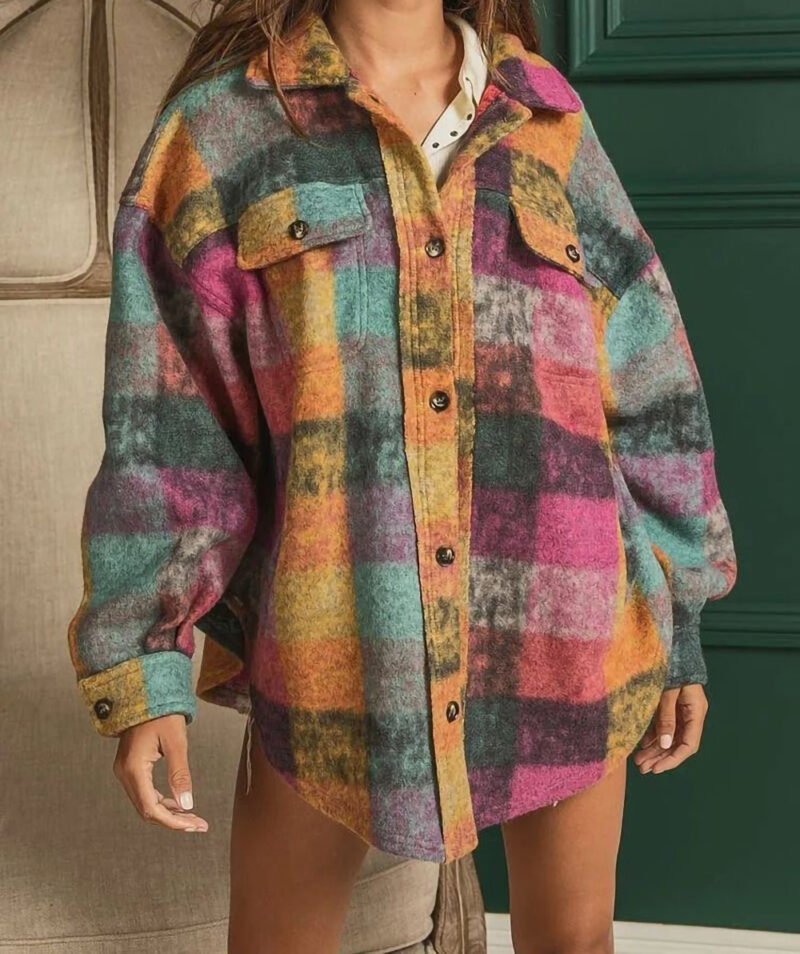Plaid Fleece Jacket
