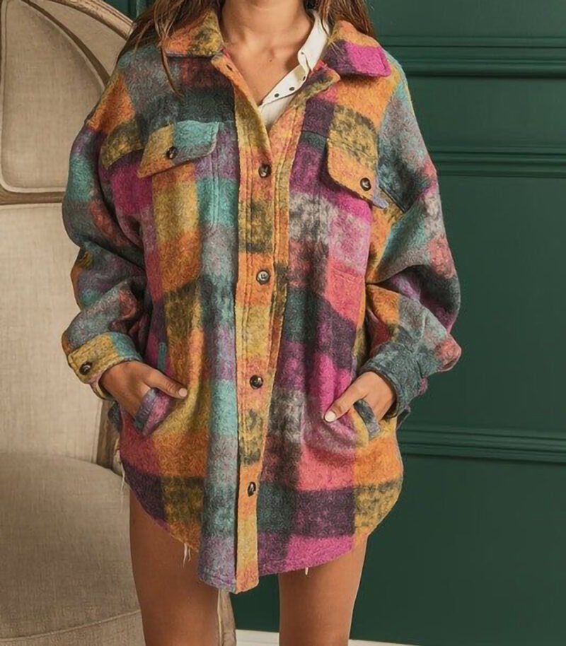 Plaid Fleece Jacket