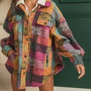Plaid Fleece Jacket