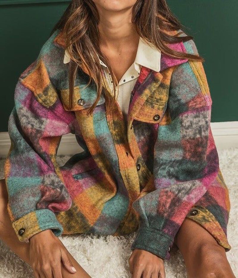 Plaid Fleece Jacket