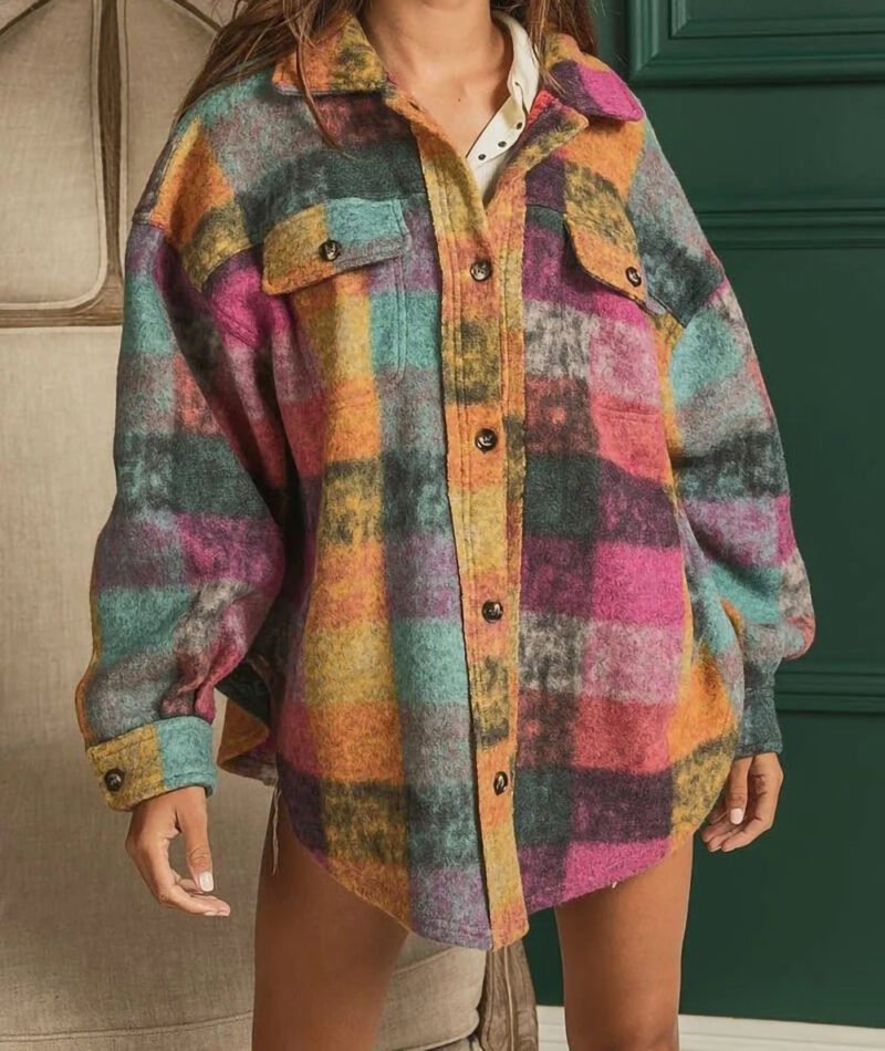Plaid Fleece Jacket