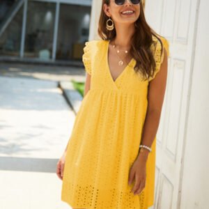 Lace Eyelet Midi Dress