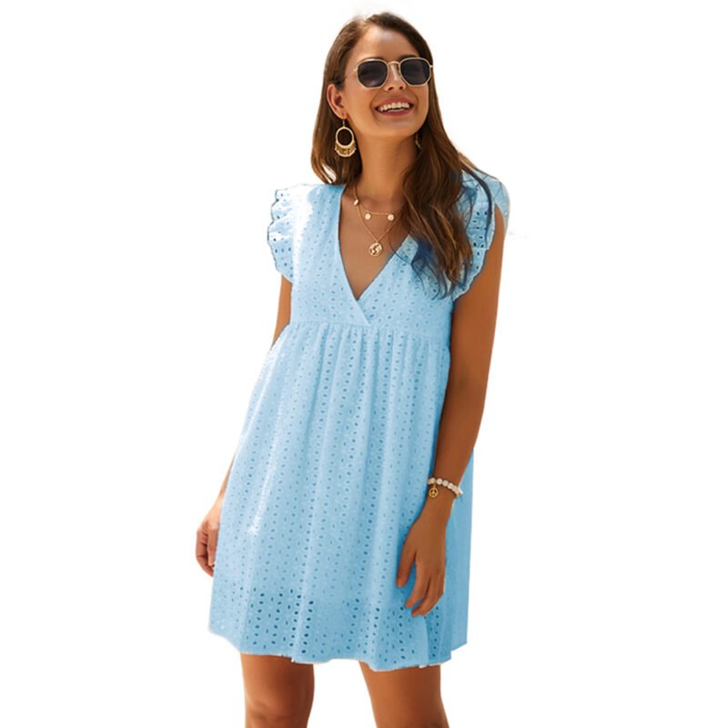 Lace Eyelet Midi Dress
