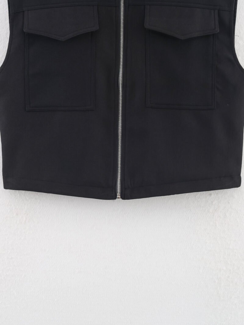 Sleeveless Zip Vest