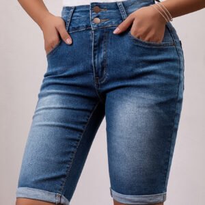 High Waist Denim Shorts