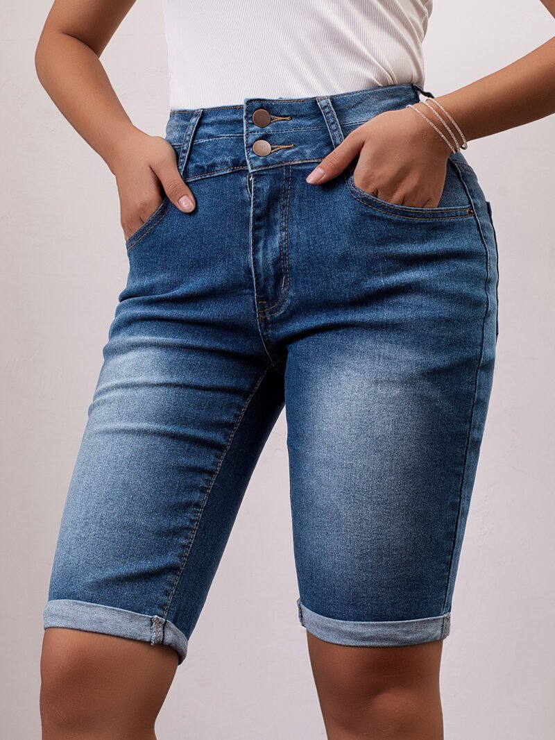 High Waist Denim Shorts