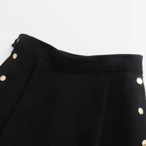 High Rise Buttoned Shorts