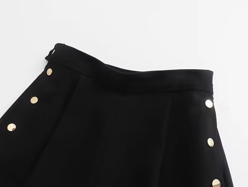High Rise Buttoned Shorts