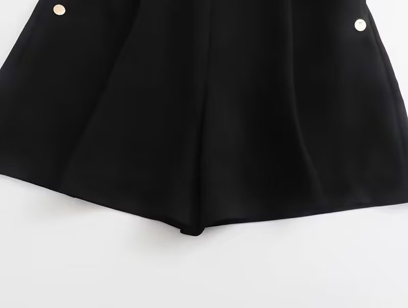 High Rise Buttoned Shorts