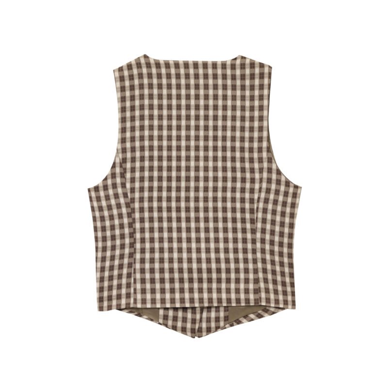 1468910323028197376.jpeg Plaid Button Vest Top