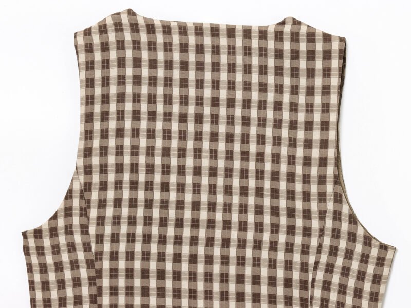 1468910367143886848.jpeg Plaid Button Vest Top