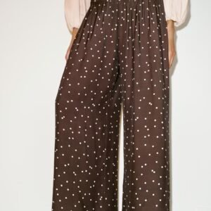 Polka Dot Wide Leg Pants