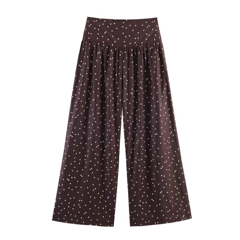 Polka Dot Wide Leg Pants