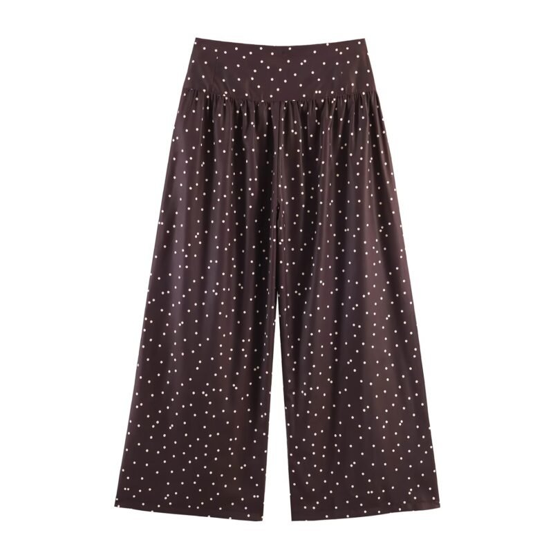 Polka Dot Wide Leg Pants