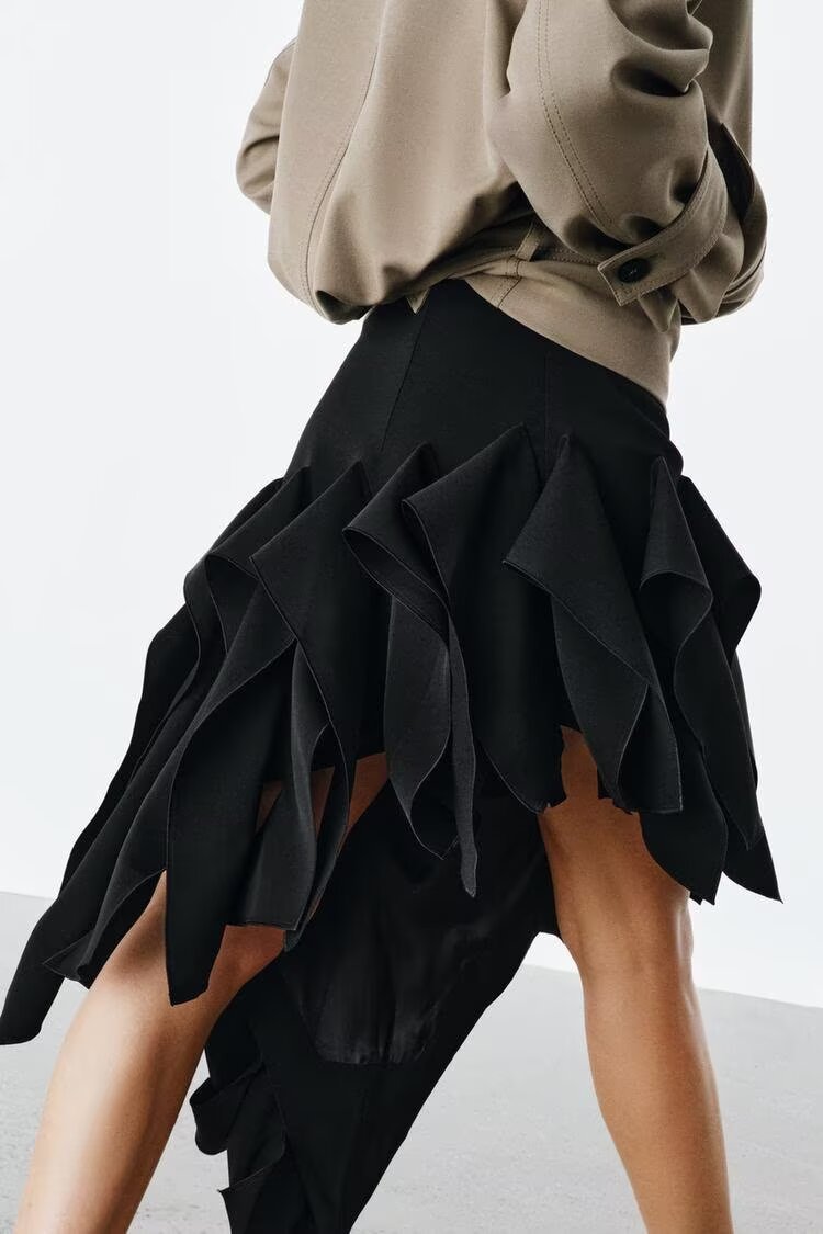 1495746006174662656.jpeg Asymmetric Ruffle Midi Skirt
