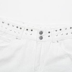 Low Rise Denim Shorts