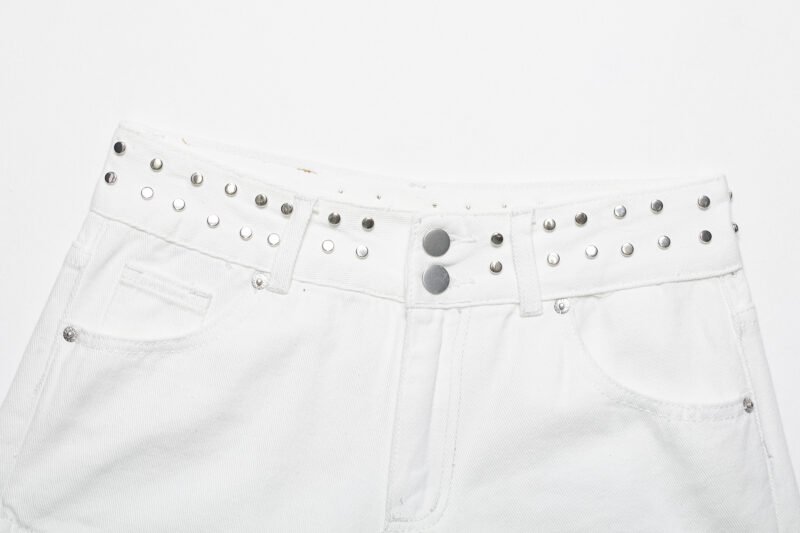 Low Rise Denim Shorts