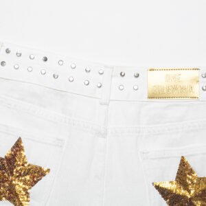 Low Rise Denim Shorts