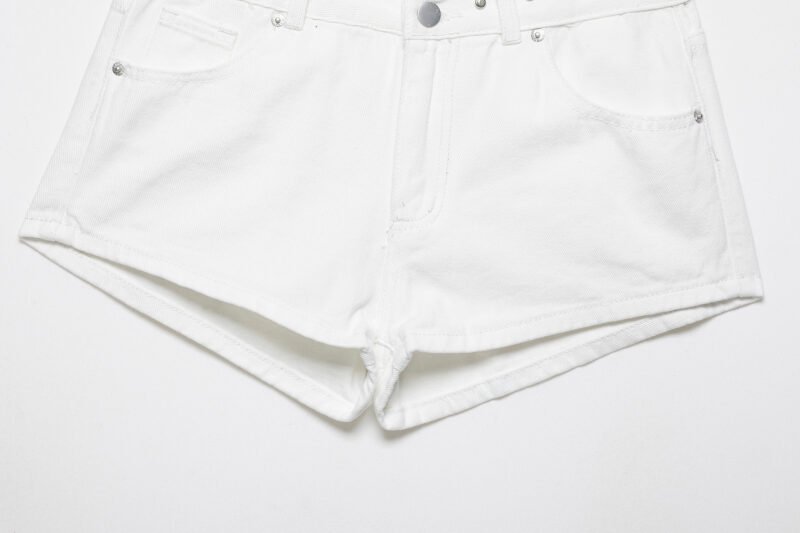 Low Rise Denim Shorts