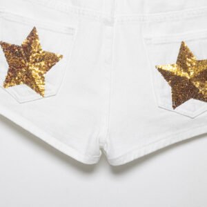 Low Rise Denim Shorts