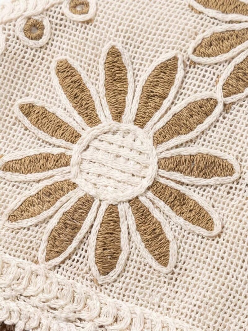 Fringe Crochet Sleeveless Vest