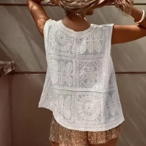 Sleeveless Button Vest