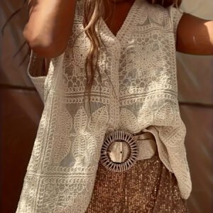 Sleeveless Button Vest