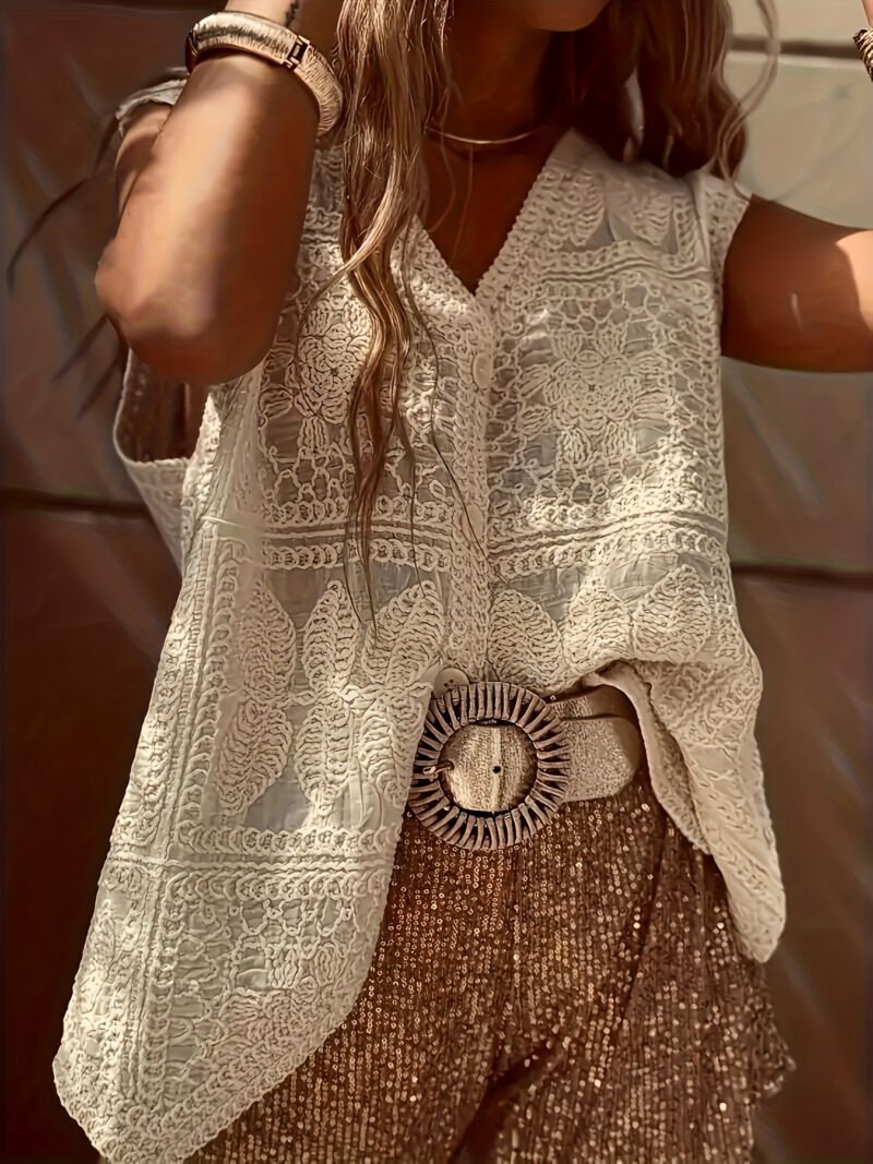 Sleeveless Button Vest