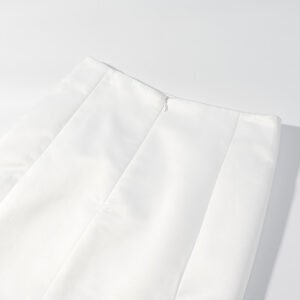 High Waist Split Midi Skirt