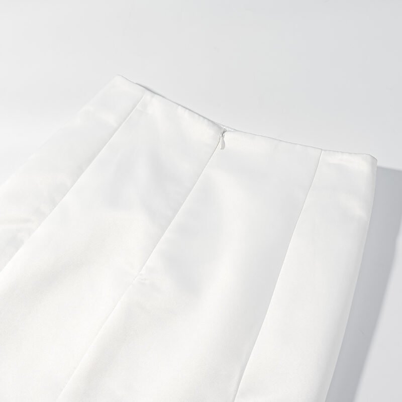 High Waist Split Midi Skirt