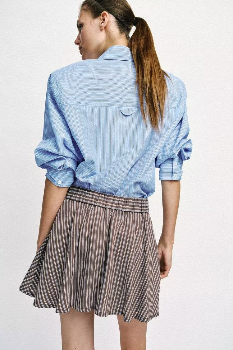 Striped Tie Shorts