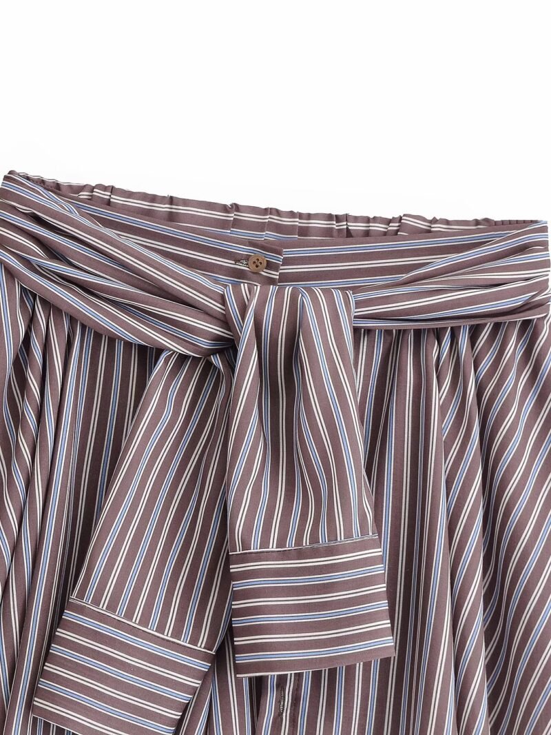 Striped Tie Shorts