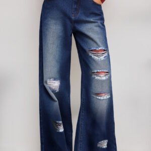 Washed Straight Leg Jeans