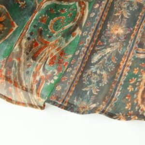 Printed Chiffon Midi Skirt