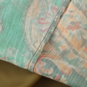 Printed Chiffon Midi Skirt