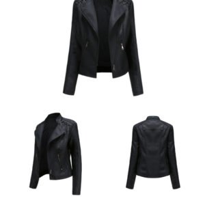 Slim Faux Leather Jacket