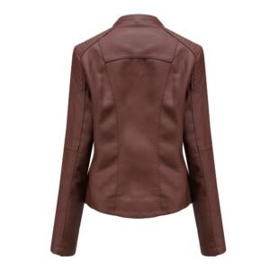 Slim Faux Leather Jacket