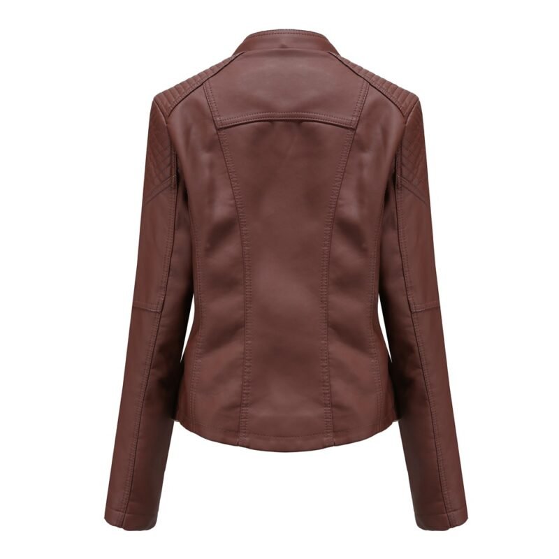 Slim Faux Leather Jacket