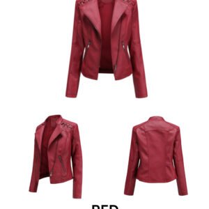 Slim Faux Leather Jacket
