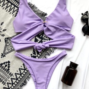 Ruched Ring Bikini Swimsuit