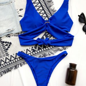 Ruched Ring Bikini Swimsuit