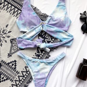 Ruched Ring Bikini Swimsuit