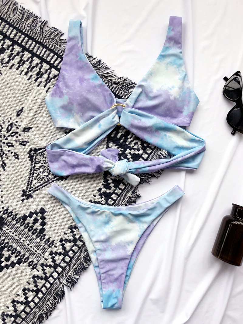 Ruched Ring Bikini Swimsuit