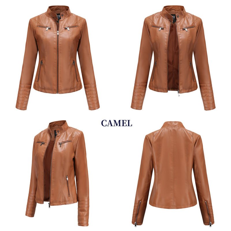 Slim Faux Leather Jacket
