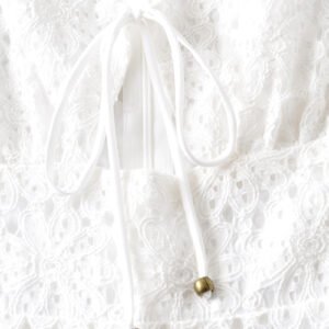 Lace Trim A-Line Dress