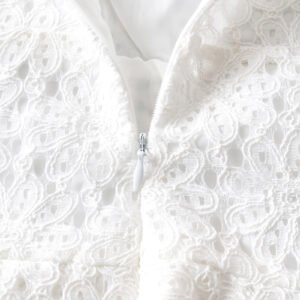 Lace Trim A-Line Dress