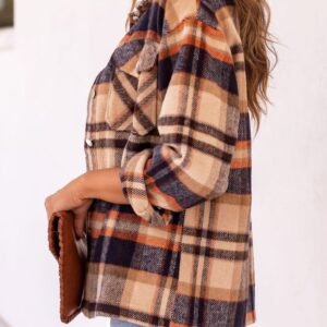Plaid Longline Jacket