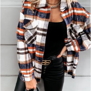 Plaid Longline Jacket