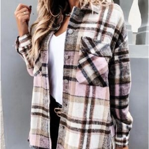 Plaid Longline Jacket