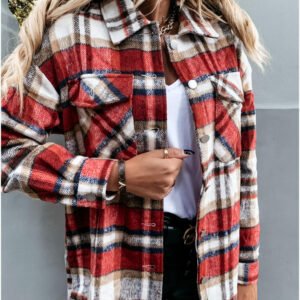 Plaid Longline Jacket